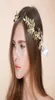 Grecka Goddess Headpiece Gold Laurel Leaf Opaska na głowę Grecian Crown Bridal Pearls Headpiece druhna Dift Prezent W0104536713688877