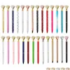 Ballpoint Pens Wholesale Luxury Crystal Big Diamond Pen Gift Promotion Student Stationery Office Writing Drop Delivery School Business Dhodp