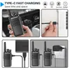 24pcs Baofeng AR-12 Walkie Talkies UHF التردد اللاسلكي طويل المدى 400-470MHz Type-C Portable Radio 240430