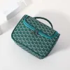 Factory Direct Sales Green Make Up Box Bag Print Cosmetics Toiletry Travel Instagram Bags