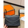 100% äkta läderläkare Doctor Shoulder Bag Luxury Brand Designer Litchi Mönster 26cm 30cm Soft Cow Skin Women Totes Dumpling Purses and Handbags Silver Hardware 88