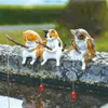 Craft Aquarium Tanks Decor Bonsai Easy Use Kitten Fishing Ornament Fish Tank Ornament Miniature Figurer Cat Statue 240429