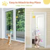 Cat Toys Swing Sticky Disc Elastic Hanging Door Pleed Cat Rope Long Rope Pleed Cat Toy Cat Accessoires Pet Kitten Toy 240429