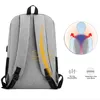 Sac à dos 3PCS Set ordinateur portable étanche du sac d'ordinateur multifonctionnel USB facture de grande capacité pour adolescents carbags scolaires adolescents