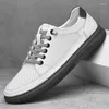 Chaussures décontractées Spring Men's Sneakers Brand de haute qualité extérieure respirant sans glissement confortable White Marche