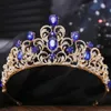 Tiaras Luxury Queen Crystal Tiara Crown Nouveau cadeau d'élégant princesse Rhingestone Tiara Wedding Robe Bijoux Party Party