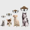 Bigela de cachorro de grande capacidade Aço inoxidável Pet Bowl Bowl Cat e Dog Food Bowl Bowl Medal Refterador Durável e 240429