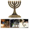 Candle Holders Holy Grail Ornament Wedding Decor Hanukkah Candlestick Alloy Stand For Table