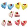 Decoratieve bloemen 10 st simulatie Fruit Cake Brood Model Food PO Props Artificial Slicing Fake Cream Fun Gift Shop Display Decor