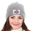 Bérets "Américains-logo Hat à tricot Kids Kids Trucker Hats Cap dans la plage féminine outre 2024 hommes