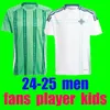 2024-2025 Noord-Ierland Metten Thailand Soccer Jerseys 24 25 Away White Evans Lewis Saville McNair Ballard Man Kids Kits Dames voetbal shirt