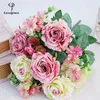 Fiori del matrimonio Lovegrace Bouquet alla moda Bellissimo Bridesmaid Rose fatte fatte a mano BRIY 11 forchette grandi
