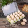 Storage Bottles Grid Egg Holder Kitchen Clear Food Organizer Boxes Box Refrigerator Eggs Tray Case Container Tool