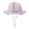 Baby Cotton Bucket Hat Children Caps de aire al aire libre para niños Impresión Panamá Unisex Beach Pesca para 312 meses 240429
