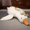 Toys de pelúcia de pato travesseiro de sono fofo animal de cisne recheado de ganso macio de piso