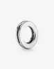 100% 925 Sterling Silver Logo Circle Clip Charms Fit Reflexions Mesh Bracelet Fashion For Women Wedding Engagement Sieraden Accessoires3715532