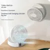 Electric Fans 2023 New Fan With Remote Control Portable Wall-hanging Rechargeable Usb Electric Folding Fan Nightlight Air Cooler Household d240429