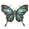 Wystawa domu metalowa grafika ścienna motyla do posągów ściennych Rzeźby Ogród ogrodowych patio 240429