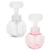 Liquid Soap Dispenser 2 Pcs Foam Bottle Sub-packing Lotion Pump Container Home Hand Manual Flowers Bathroom Supplies Shampoo