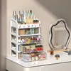 Organizzatore cosmetico a cinque cassetti Organizzatore Makeup Organizzatore Desktop Plastica di grande capacità di grande capacità COSSETTICHE POCCHIO POSSICO ORGANIZZAZIONE RACCHIO DI RIPLO QUISTLE Q240429