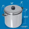 Kochgeschirrsets Maxam 30 Quart Stock Pot Dampfer Korbset - Wasserloses Kochen mit hoher Hitzeretention mit Deckel zum Servieren