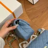 Luxusmarke Handtasche Designer Frauenbag Neue Trend Mode Fang Fett Ling Ge cf Kreuzkörper kleiner goldener Herbst