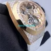 Luxus Uhren APS Factory Audemar Pigue Royal Oak Concept Flying Tourbillon 26228or Open Diamond M Stez