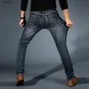 Jeans masculins 2024 automne news mens mode jeans affaires décontractées élastique slim jeans pantalon classique jeans mens y2k mens jeans wx