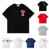 Maglietta amis maschi designer femminile magliette hip hop stampart maniche corta manica di alta qualità da uomo maglietta polo magliette 602