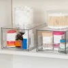 Косметический организатор акрилового хранения может сложить ящики для косметических организаторов, используемые для столешницы для ванной комнаты с коробками емкости Q240429