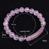 Fashion Natural Crystal Crystal Druzy Rose Quartz Ametista gemma Bracciale perle per perline per perle per donne Regali di gioielli 240423 240423