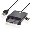 Lettore di carta d'identità multifunzione Black Smart Tax Resto ID Card Card Sim Card Telefono Smart Chip Reader LED Indicatore