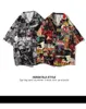 New T-shirt Casual fashion shirts Women Man Designer Shirts Mens Cartoon printing color shirt Summer High Quality Floral shirt