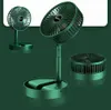 Elektriska fläktar Stand Fan 6 tum vikbar bärbar teleskopisk golv/USB med laddningsbara batteri3 hastigheter super tyst justerbar höjd D240429