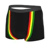 Onderbroek nieuwheid rasta streep kleur boksers shorts slipje slipje heren ademende slip ondergoed ondergoed