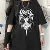 T-shirts masculins goth y2k vêtements Hip Hop T-shirt pour femmes kawaii vêtements anime femme t-shirt sombre
