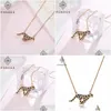 Colliers de pendentif Ponees vendant pavé en cristaux en cristal femmes bijoux léopard pour dames fashion animal collier gouttes livraison penda dhguh