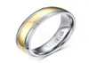 Silver Gold Mens Womens Titanium Steel Band Anching Rings Graving5120421