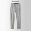 Pantaloni da uomo mrxmus duit 2024 estate sottile fibra di bambù fresco e traspirante slim cot-end slim cot-git