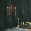 Ljushållare står järnljus vintage halloween vardagsrum bröllop nordiska kaarshouder dekorativa föremål för hemmet