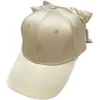 Caps de bola Primavera e verão feminino chapéu de beisebol Fashion Bow personalizado Sun Travel Autumn Leisure Wild Outdoor Street Nail Q240429