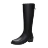 Boots Autumn Winter Woman's 2024 High Quality Brown Long Simple Versatile Ladies Knee-High Botas Largas De Mujer