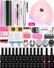 Kit de juego de manicura A4 Lámpara de uñas LED profesional de la base de esmalte de gel de uñas eléctrico y capa superior para herramientas de arte9455246