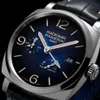 Suisse Wrist Watch Panerai Radiomir Series Automatique mécanique pour hommes Smoky Gradient Blue Disk Power Réserve Dual Date de fuseau horaire Affichage 45 mm PAM00946