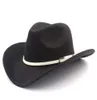 Western Cowboy Unisexe Adult New Top Fashion Cap Boucle de jazz extérieur Panama Wide Brim Fedora For Men Women Beach Sombrero Hats5265550