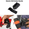 Werkzeugtasche Taille Werkzeugsets Werkzeug Holster Multifunktionaler elektrischer Bohrer tragbarer Schnalle für Schraubenschlüsselschraubenbohrer Außenreise-Travel Clip