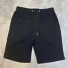 Shorts masculinos Summer moda moda de alta qualidade algodão homens casuais cintura de cordão confortável preto branco tamanho asiático l-5xl