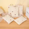 Windelbeutel Baumwollbabywickelbeutel Windung Beutel Reisestraßenstraßenbeutel Südkoreas Ins Cute Bear Stickerei Mama Taschen Handtaschen D240429