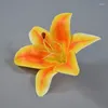 装飾的な花5pcs 15cmハイト品質のシルクリリー人工花