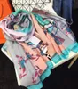 2020 Lenços de seda para mulheres Designers de moda Soft Spring e Autumn Mulheres Mushave Silk Scarves Beach Sol -fila de protetor solar são SU2339348